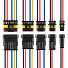 5 10 Sets Car Automotive Waterproof Electrical Wire Connector Plug 2 3 4 5 6 Pin