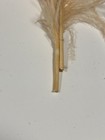 Victorian Full Bundle Of 3 Peach Feather Plumes Millinery Vintage Hat Adornment