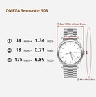 Vintage 1960s Omega Seamaster Cal 503 Date 34mm Automatic Mens From Japan Y533