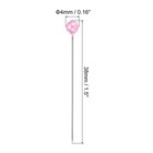 100pcs Sewing Pins Straight Pin With Plastic Pearlized Ball Head Light Pink