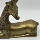 Vtg Mid Century Modern Modernist Brass Ram Gazelle Sculpture