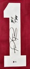 Tua Tagovailoa Signed Maroon  Custom Jersey Inscribed  roll Tide  Beckett Coa