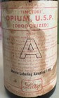 Vintage Eli Lilly Deodorized Opium  laudanum  Poison Medicine Bottle   Tax Stamp