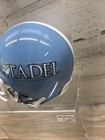 Vintage Rare Custom The Citadel Bulldogs Mini Helmet Football With Case
