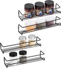 4 Packs Kitchen Spice Rack Organizer Storage Shelf Cabinet Jar Holder Wall Mount