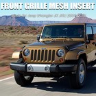 Grill Insert For Jeep - Aluminum Alloy Mesh Grill Insert Screen Compatible With