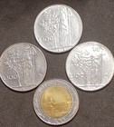 Lot Of 4  Italy Coins   3  100  1   500  Lire  1977 78 79 - 1996