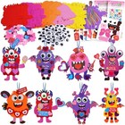 24 Valentines Day Diy Crafts For Kids   holiday Foam Shapes   monster