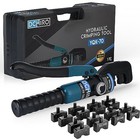 Hydraulic Crimping Tool - 9 Black Oxide Coated Dies   Hard Shell Case Included 