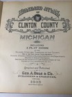 1915 Clinton County Michigan Large Plat Book Complete W maps advertisement photo