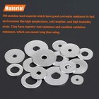 40 Pcs 5 16 Inch Stainless Flat Washers 1-1 4 Od 0 055 Thick 18-8 Steel