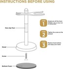 Perfecto Deluxe Black Razor And Brush Stand - The 1 Count  pack Of 1   