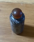 Antique vintage  Asian Chinese Fossilized Shell stone  Snuff Bottle 3 5    J As-is