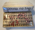 Engravers Old English 36  New And Unused    36 Point    1 And  3  missing  2 