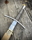 Hand Forged High Carbon Steel Viking Sword Medieval Battle Ready With Scabbard