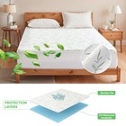 Bamboo Mattress Protector Deep Pocket Waterproof Breathable Fitted Bed Cover