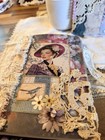Handmade Vintage Junk Journal With Lace  Embellishments  And Mixed Media