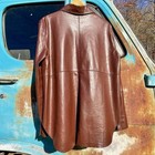 Nanushka Vegan Leather Button-up Shirt Jacket Collar Snap Cuffs Medium