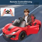 Licensed Ferrari 488 Pista Spider Ride On Car With Speaker  Leather Seat  Brake