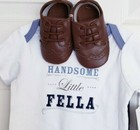 3 Pc Custom Personalized Baby Boy Outfit 9-12m Or 18 M Pants  Shoes   Shirt