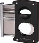 S t  Dupont V-cut   Double Blade Cigar Cutter Matte Black 003419 3419 New In Box
