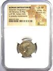 Augustus Ar Denarius Silver Octavian Coin 37 Bc - Certified Ngc Choice Xf  ef 