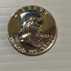 1961-d Franklin 90  Silver Half Dollar In Bu Condition