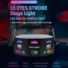 15-eye Rgb Dmx Laser Stage Strobe Light Projector Led Dj Disco Party Lighting