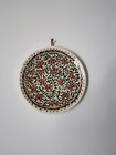 Turkish Kutahya Hand Painted Ceramic Plate 8 75    Iznik Style Floral Turkiye