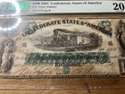 1861 T-5  100 The Confederate States Of America Note - Civil War Era Pmg Vf 20