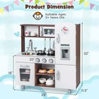 Kids Kitchen Playset Pretend Play Kitchen Toy W  Realistic Sounds   Lights