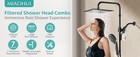 High Prure Rain Shower Head With 7 Settings Handheld Spray 