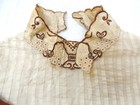 Antique Edwardian 1900s Bodice Blouse Top Victorian Puffed Sleeve Cotton As Is