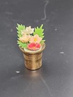 Adorable Set Of Four 1 12 Scale Vintage Miniature Brass Dollhouse Decorations