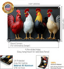 Chicken Gifts Rooster D  cor Four Rooster Not 3d Rustic Tin Sign For Home Farm Ch