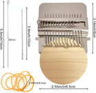 14 Hooks Speedweve Darning Loom Type Weave Tool For Mending Jeans Clothes
