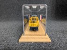 18  Long Ho Scale Model Train Display Case  Beechwood Base Excellent Quality-new