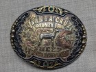 Vintage Santa Cruz Country Fair 4h Belt Buckle Western Cowboy Rodeo Trophy