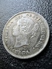 1899 Canada 5 Cents  925 Silver Coin  Choice Vf Details