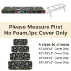 Waterproof Outdoor Bench Cushion Cover 42x18x3 For Patio   Porch Swing Seats