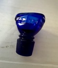 Vintage Cobalt Blue Glass  Eye Wash Cups   Medicne Bottles W  Dose Cups Wyeth