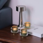 Ribbed Glass Votive Candle Holders Set Of 6  Vintage Tealight Candle Holder F   