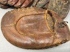 Lot Of 3 Vtg Antique Baseball Gloves Wilson And 2 Rawling 1 Says Mickey Mantle