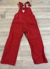 Vintage Oshkosh Bgosh Vestbak Overalls Red Cotton Corduroy Size 5