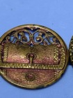 Antique Victorian Button Lot Metal Brass Figural Glass Cut Steel Black Glass
