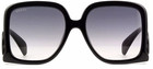 Gucci Ladies Sunglasses Black Oversized Gg 1326 S 001 58mm New