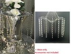 Acrylic Crystal Chandelier Top Vase Centerpiece Wedding Floral Party Event Decor