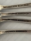 Lot Of 4 International Sterling Silver Brocade Teaspoons No Monogram Free Ship