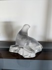 Lalique Crystal Sea-lion Ooglit-seal- On Ice  Excellent Preowned Condition 
