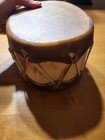 Read Native American Rawhide Tribal Brown Drum Musical Instrument Read